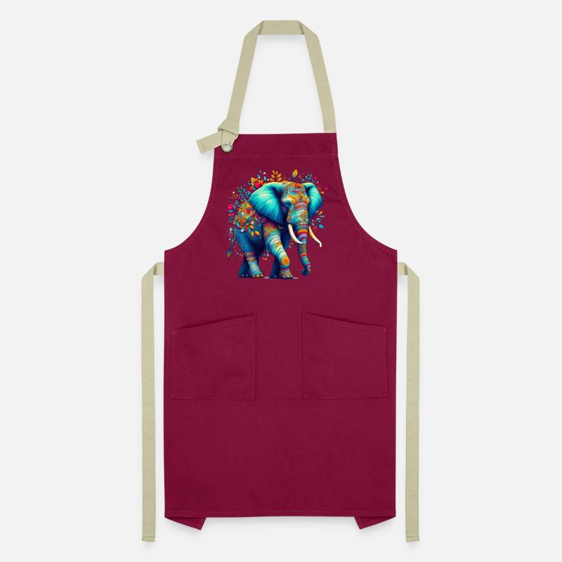 Elefant Kontrastschürze