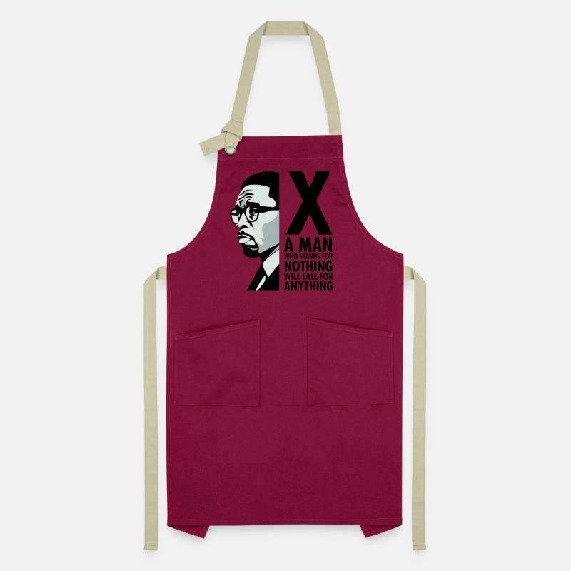 Malcolm X - Ein Mann, der für nichts steht, wird fallen Kontrastschürze