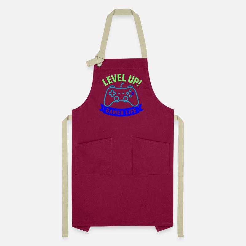 Level Up Gamer Life Controller Artisan Apron