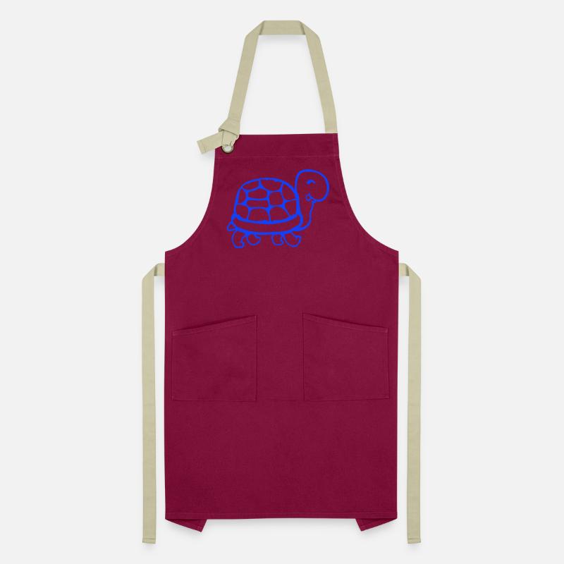 Turtle Cute Cute Funny Turtle Shell Artisan Apron