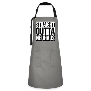 STRAIGHT OUTTA NEUHAUS - Artisan Apron - grey/black - Front - Zoe (177cm)