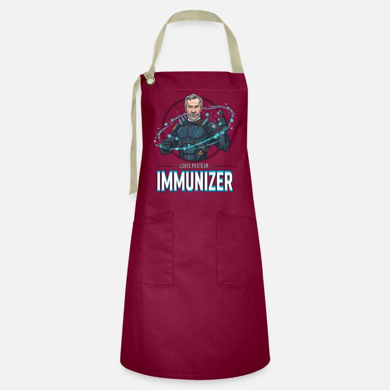 Pasteur Immunizer Armor - Tablier contrasté - bordeaux/sable