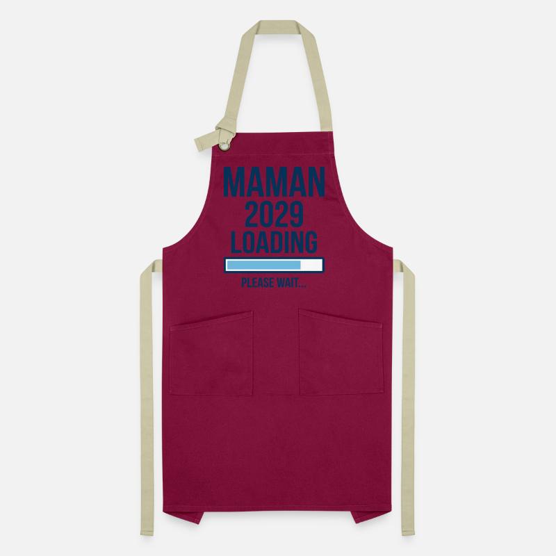 Future Maman 2029 Loading Graphique Tablier contrasté