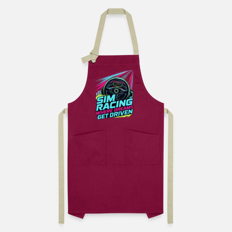 Sim Racing Where Dreams Are Driven Artisan Apron