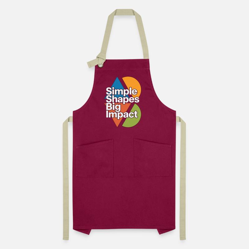 Designer de logo Formes simples Big Creative Designer Tablier contrasté