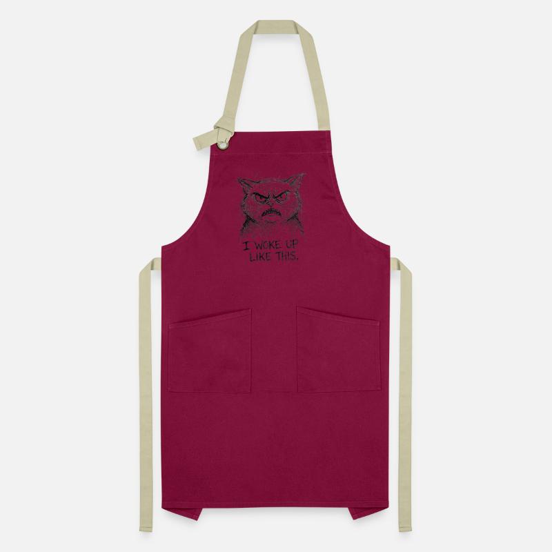 Furious Cat Scribble Artisan Apron