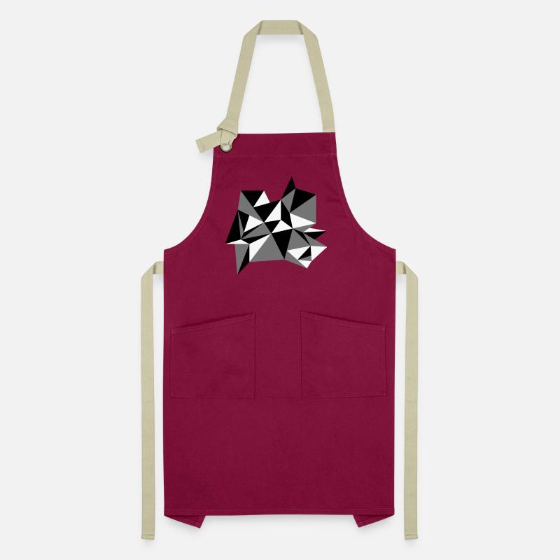 shape pattern triangles design origami cool paper 3c Artisan Apron