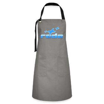 Peace in the Sky: Airplane Design - Artisan Apron - grey/black - Front - Zoe (177cm)