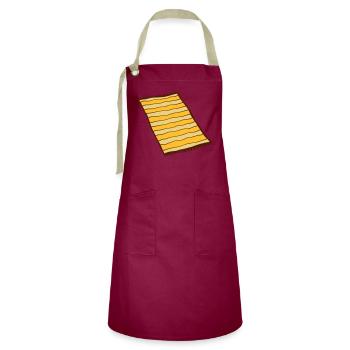 Cool tapis design - Tablier contrasté - bordeaux/sable - Devant - Zoe (177cm)