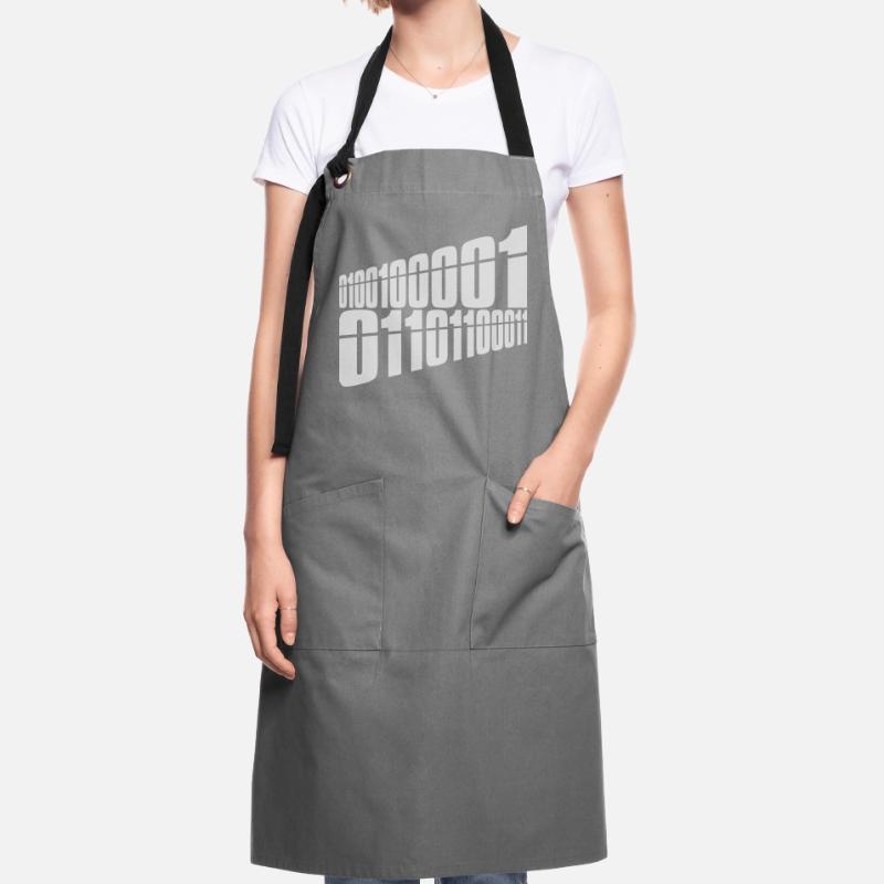 Binary Code Program Language Artisan Apron