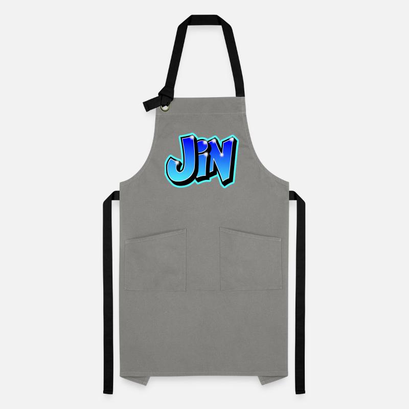 "JIN" graffiti imrimable on any medium Artisan Apron