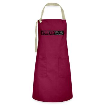 Dream Team - Artisan Apron - burgundy / desert sand - Front - Zoe (177cm)