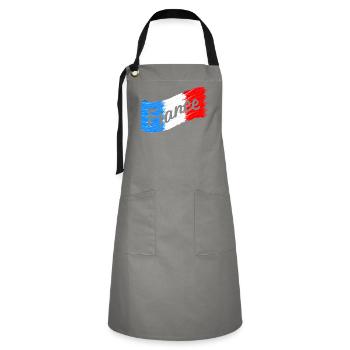 France Flag - Artisan Apron - grey/black - Front - Zoe (177cm)