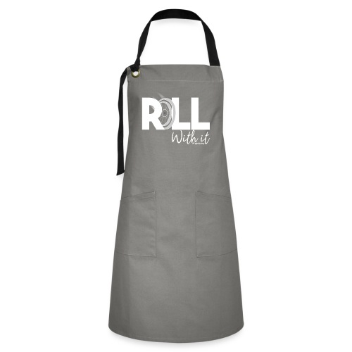Amy's 'Roll with it' design (white text) - Artisan Apron