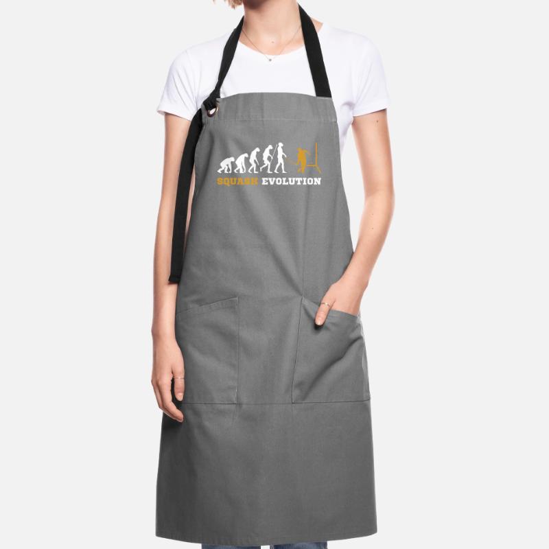 Squash squash player evolution gift Artisan Apron
