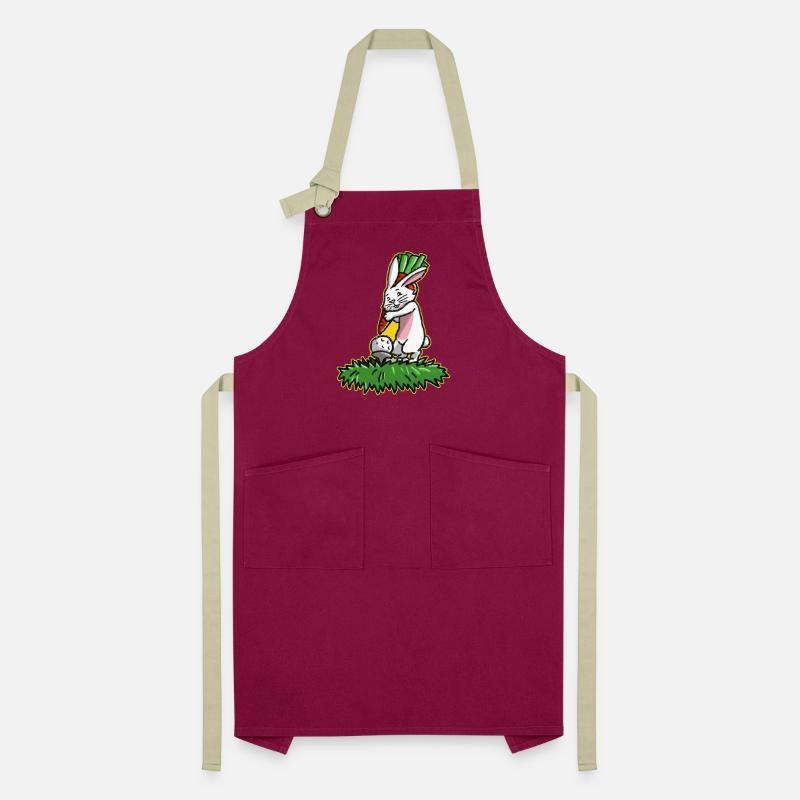 I love golf golfer easter bunny gift easter Artisan Apron