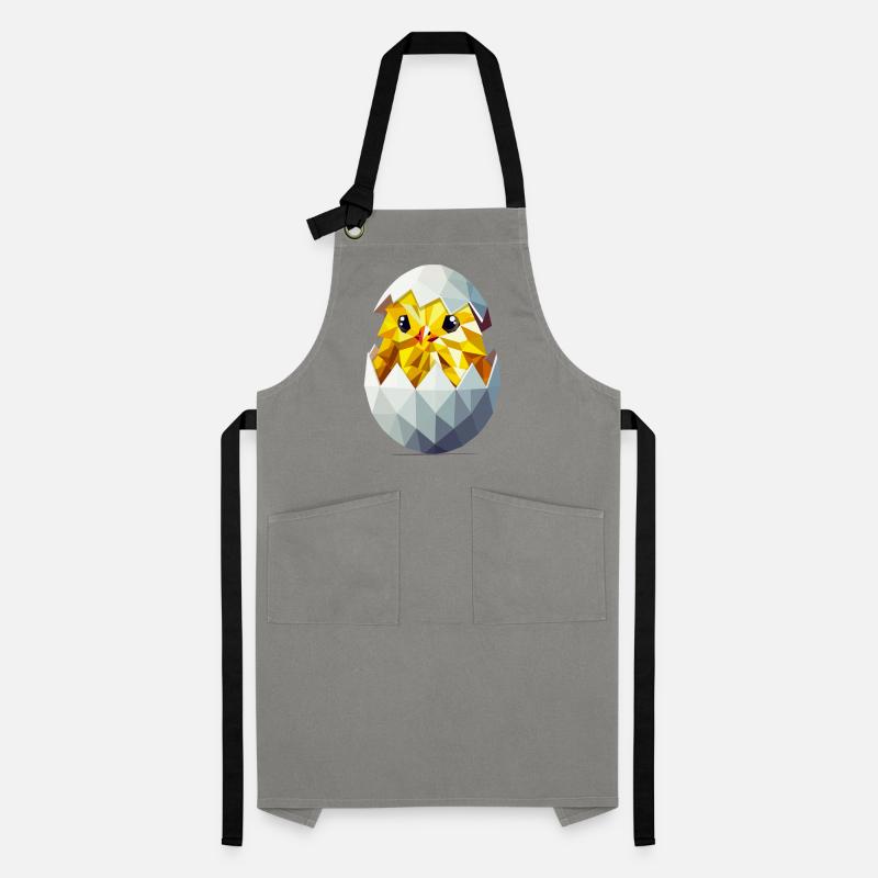 Chick in the Egg – Modern Easter Illustration Artisan Apron