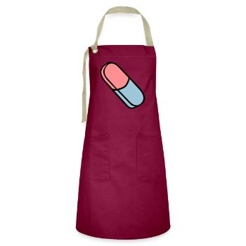 Eraser eraser eraser gomme - Artisan Apron - burgundy / desert sand - Front - Zoe (177cm)