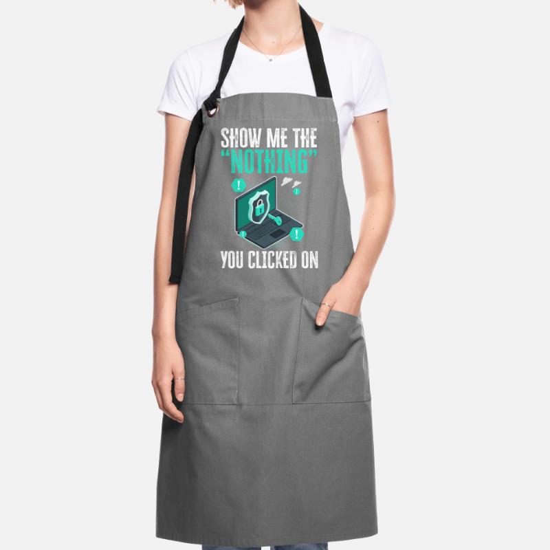 Funny Cybersecurity IT Support IT Security Network Artisan Apron