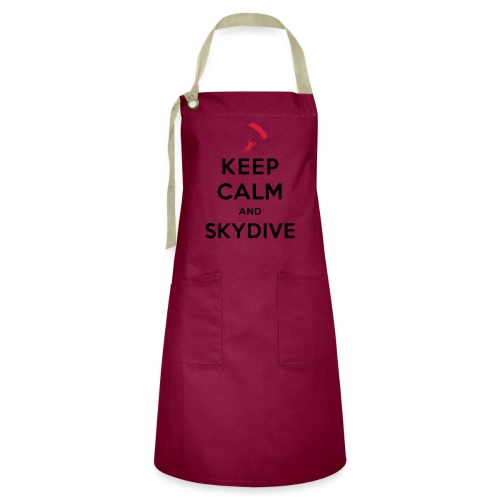 Keep calm and skydive - Tablier contrasté