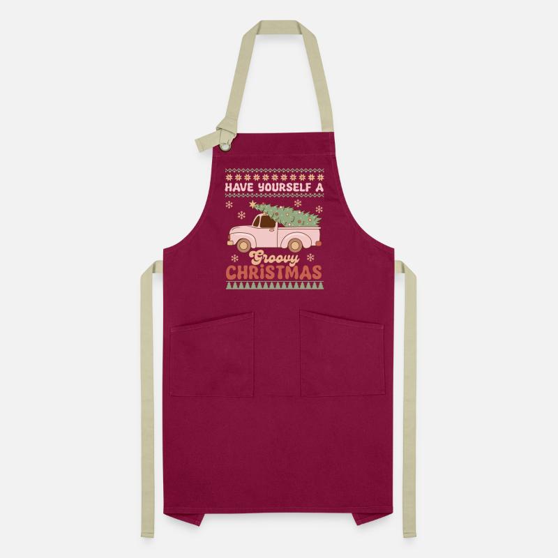 Hässlicher Weihnachtspullover Kontrastschürze