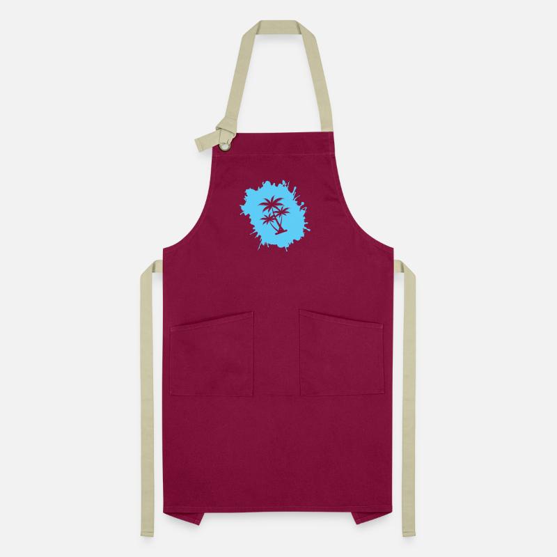 Palm Tree Blobs 2 Artisan Apron