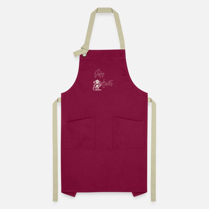Defy limits white paintball monkey Artisan Apron