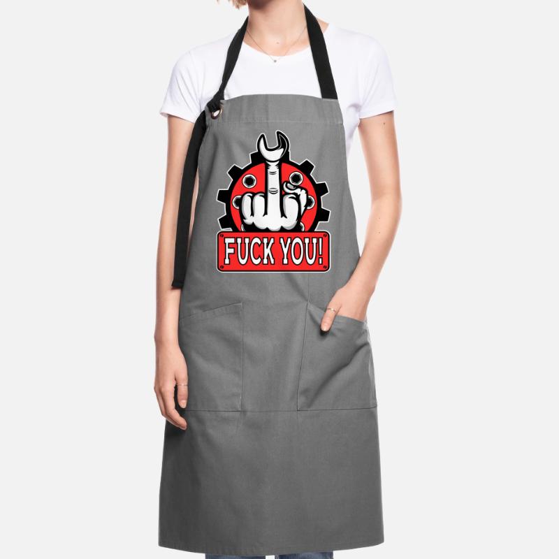 Provocative middle finger statement Artisan Apron