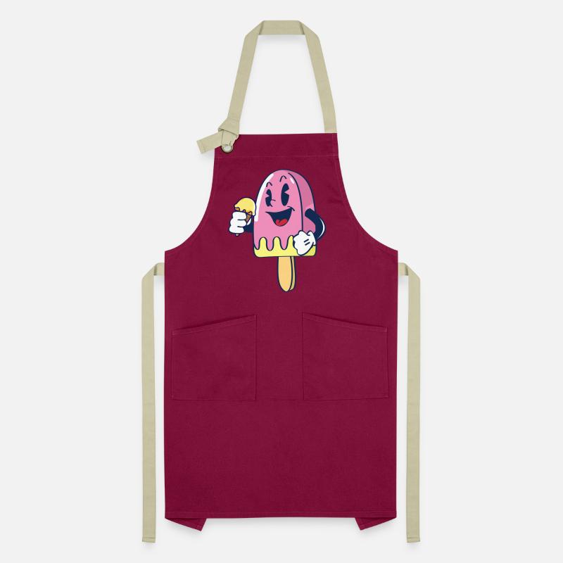 Fröhlicher Kindereis Charakter Eiscreme Eis Artisan Apron