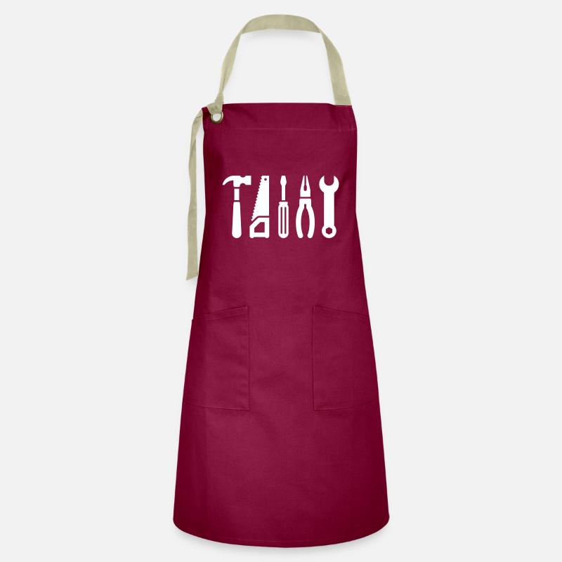 Tools - Artisan Apron - burgundy / desert sand