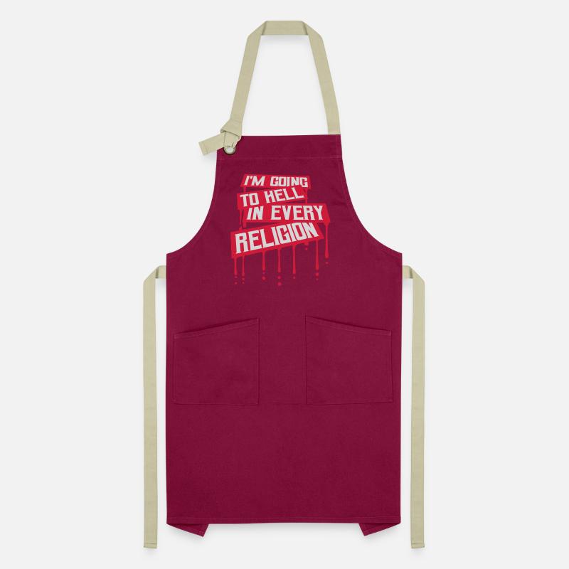 in going to hell Artisan Apron