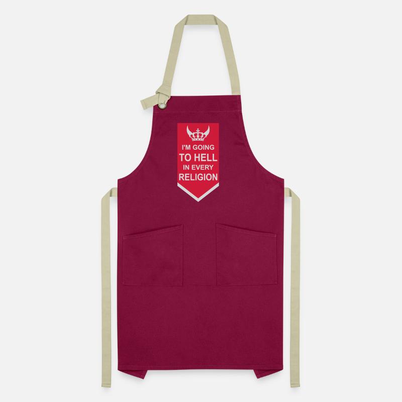 in going to hell Artisan Apron