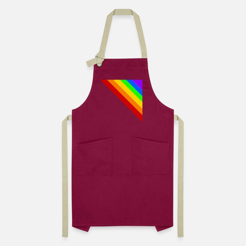Ecke bunt Regenbogen Geschenkidee Kontrastschürze