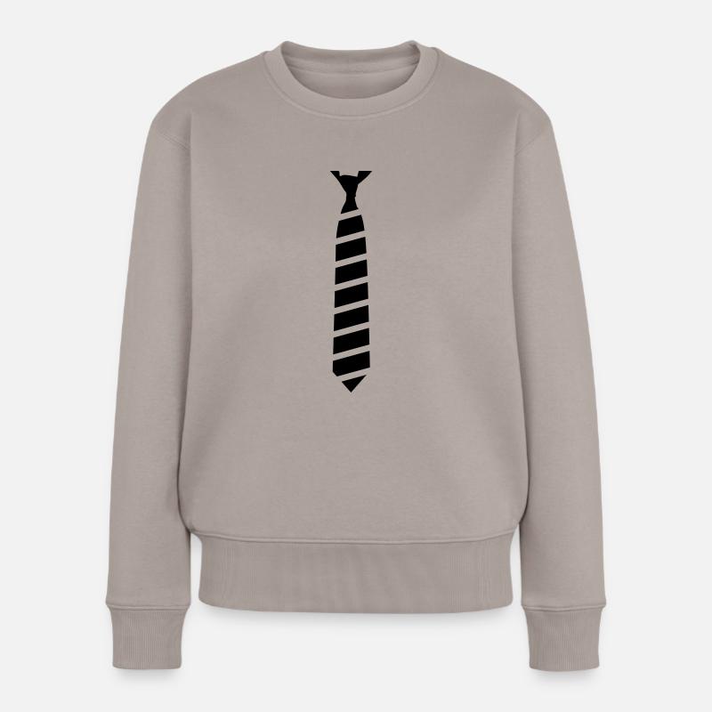 Cravate - Pull Premium bio Femme - taupe