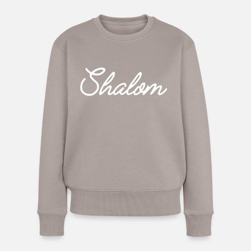 Shalom - Frauen Premium Bio Pullover - Taupe