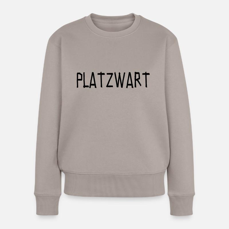 Platzwart - Frauen Premium Bio Pullover - Taupe