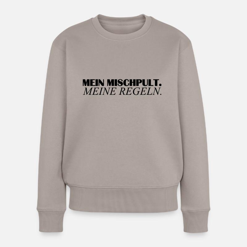mein mischpult - Frauen Premium Bio Pullover - Taupe