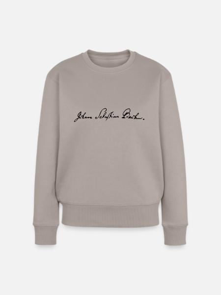 Johann Sebastian Bach - Frauen Premium Bio Pullover - Taupe