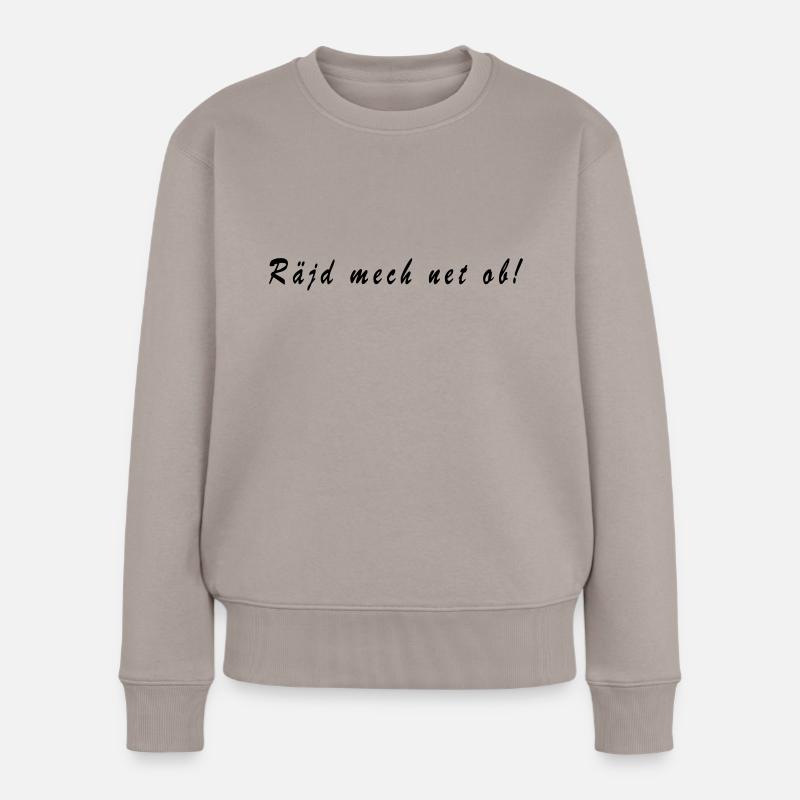 raejd mech net ob siegerlaender platt - Frauen Premium Bio Pullover - Taupe