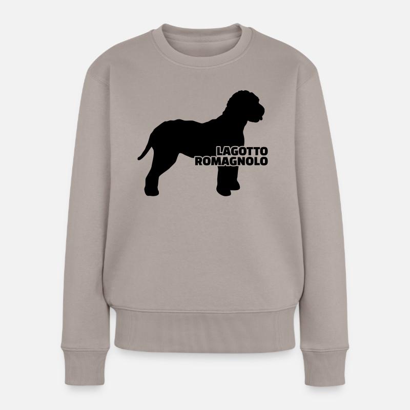 Lagotto Romagnolo - Pull Premium bio Femme - taupe