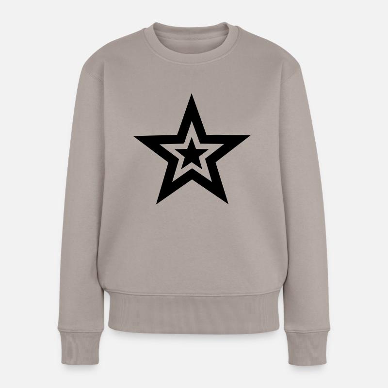 Stern - Frauen Premium Bio Pullover - Taupe