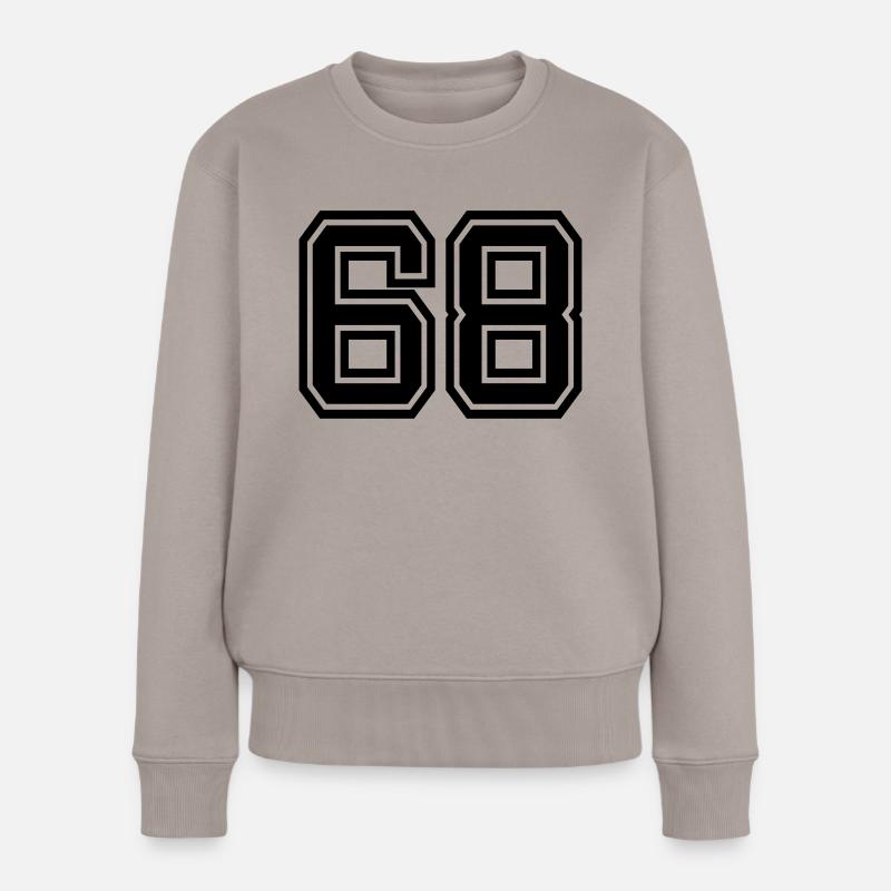 68 - Frauen Premium Bio Pullover - Taupe