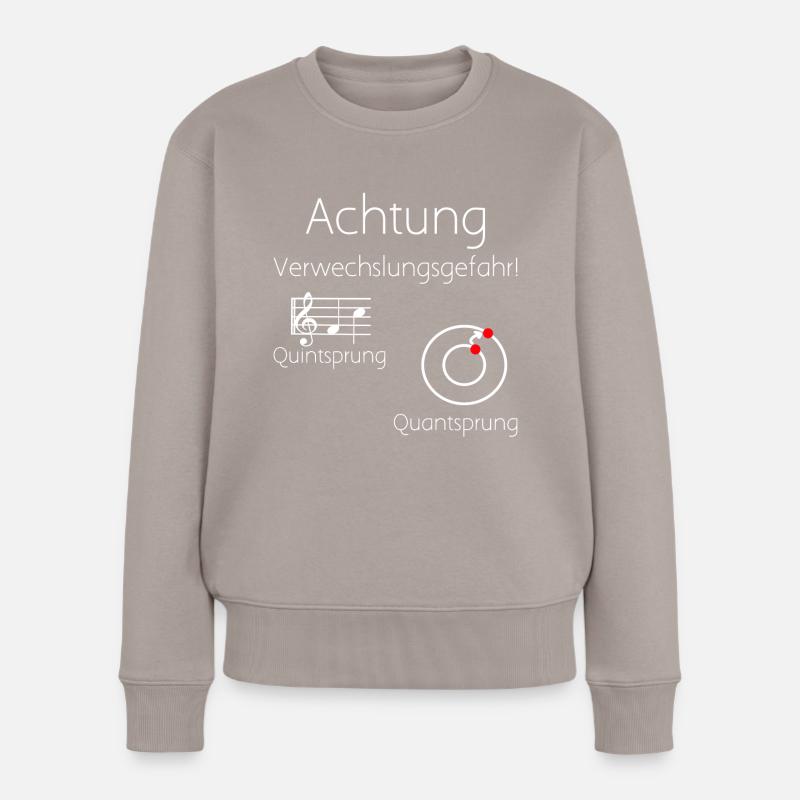 Quintsprung Quantsprung - Frauen Premium Bio Pullover - Taupe