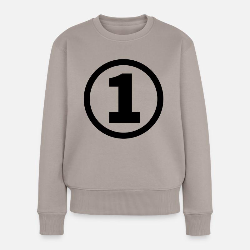 number one numéro un - Pull Premium bio Femme - taupe