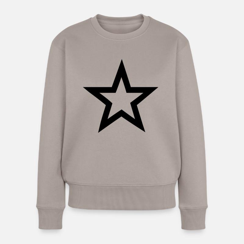 stern - Frauen Premium Bio Pullover - Taupe