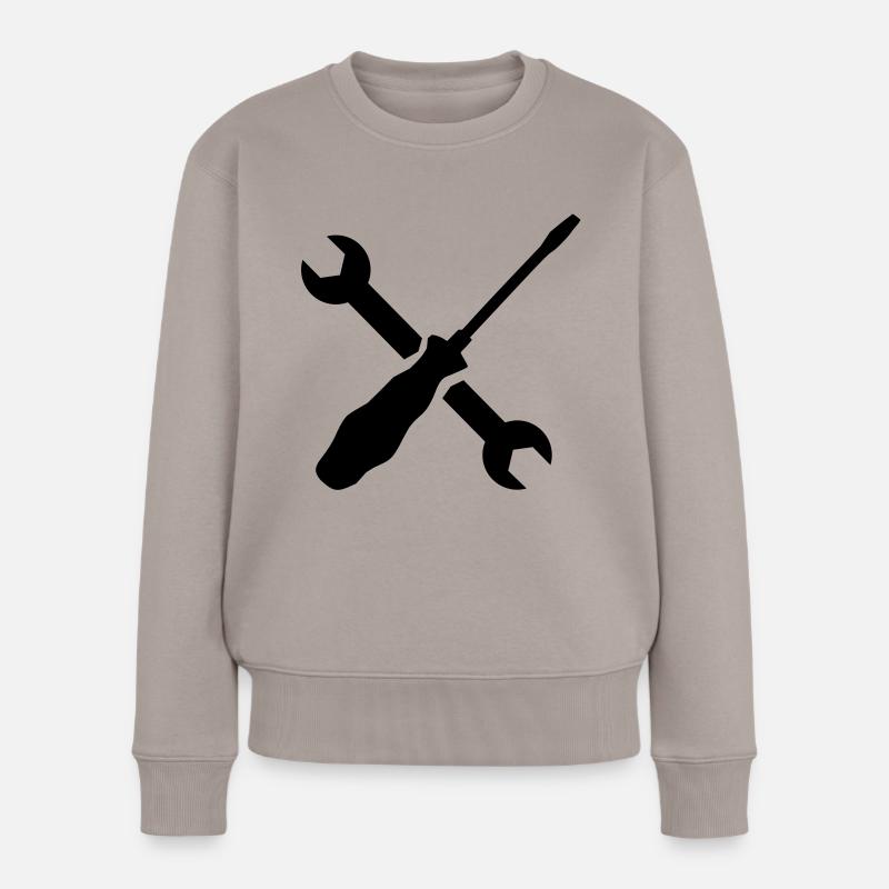 Clé Tournevis - Pull Premium bio Femme - taupe