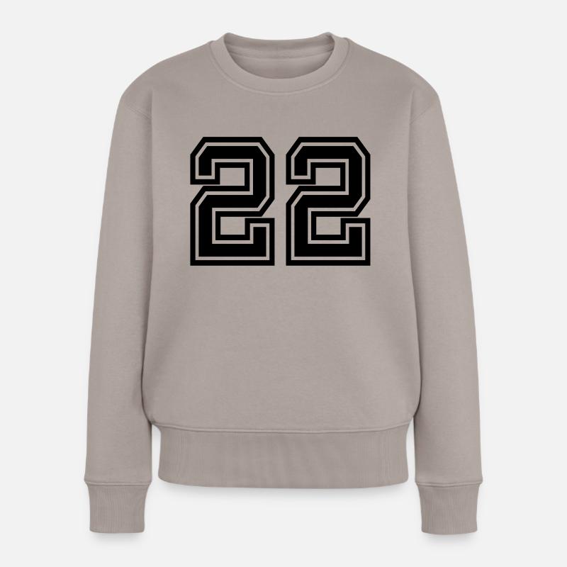 22 - Frauen Premium Bio Pullover - Taupe