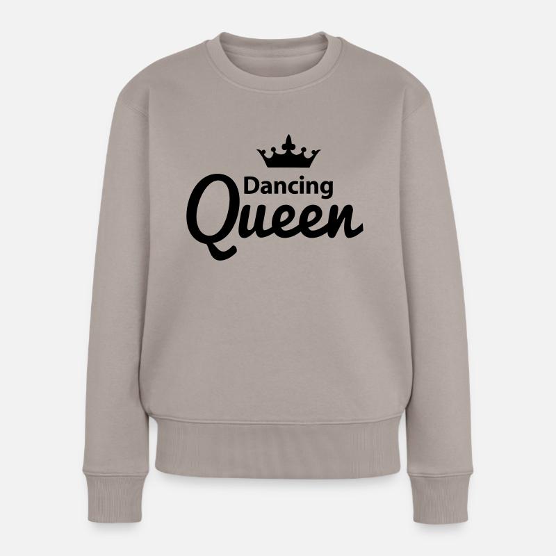 Dancing Queen - Frauen Premium Bio Pullover - Taupe