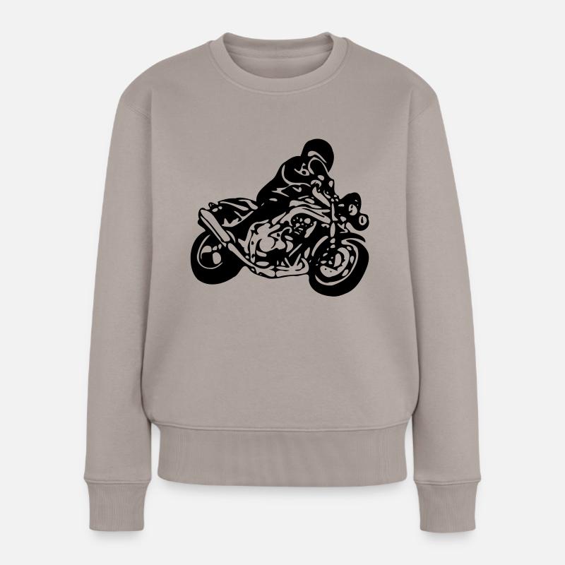 motocycle - Pull Premium bio Femme - taupe