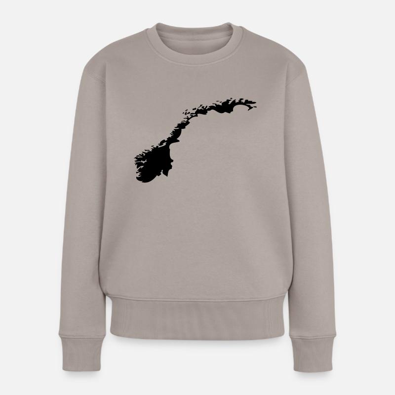 Norvège - Pull Premium bio Femme - taupe